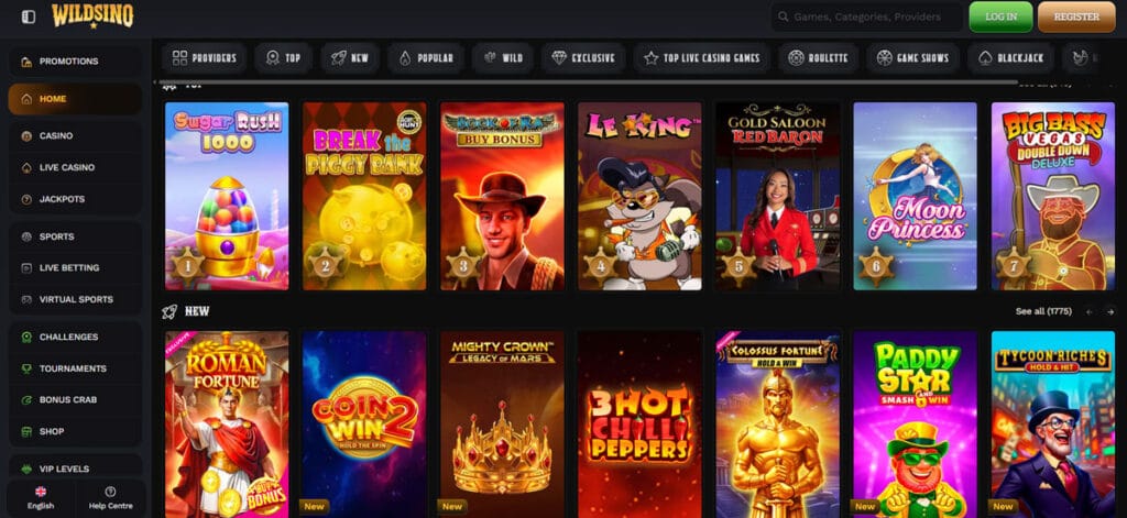 Wildsino Casino Official Website